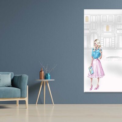 Stylish Woman with Fashion Store Print 100% Australian Made