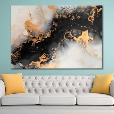 Smooth Marble Ink Abstract Print 100% Australian Made