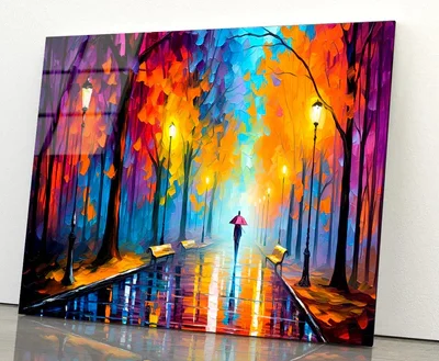 Walking Women & City Nightlife Acrylic Glass Print Tempered Glass Wall Art 100% Made in Australia Ready to Hang