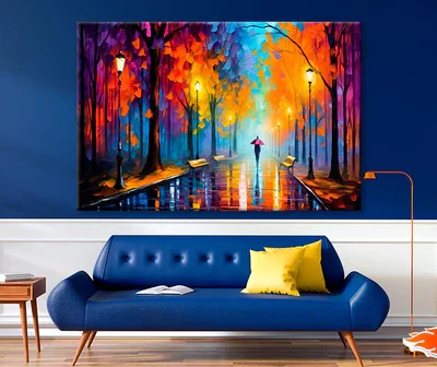 Walking Women & City Nightlife Wall Art Decor 100% Australian Made