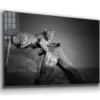 African Leopard B&W Print Tempered Glass Wall Art 100% Made in Australia Ready to Hang - Image 4