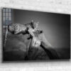 African Leopard B&W Print Tempered Glass Wall Art 100% Made in Australia Ready to Hang