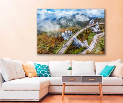Bella Home The Linh Ung Pagoda in Ba Na Hills Print Canvas Ready to hang