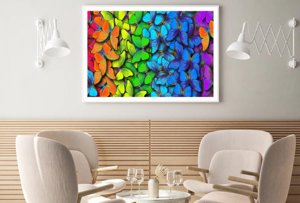 Colorful Butterflies 3D Design Home Decor Premium Quality Poster Print Choose Your Sizes
