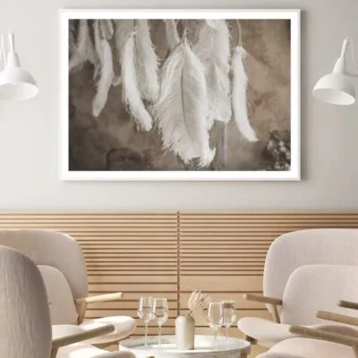 White Bird Feathers Photograph Home Decor Premium Quality Poster Print Choose Your Sizes