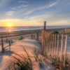 Wooden Path to Sea Sunset View Print 100% Australian Made - Image 2