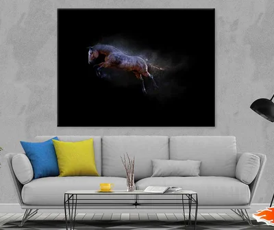 Horse on Dark Digital Photograph Print 100% Australian Made