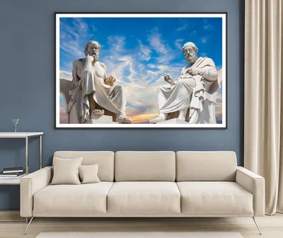 Plato And Socrates, The Greatest Ancient Greek Philosophers Home Decor Premium Quality Poster Print Choose Your Sizes