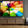 Colored Pencils View Print Tempered Glass Wall Art 100% Made in Australia Ready to Hang - Image 3