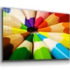 Colored Pencils View Print Tempered Glass Wall Art 100% Made in Australia Ready to Hang - Image 2