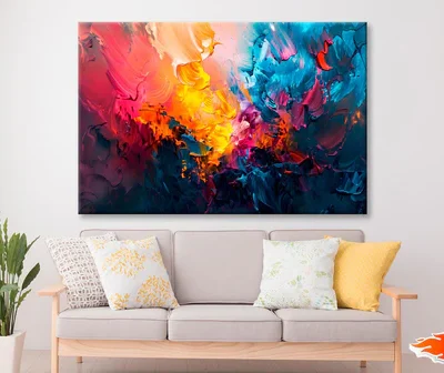 Colorful Abstract Painting Wall Art Decor 100% Australian Made
