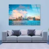 Boat in The Water Near a City Acrylic Glass Print Tempered Glass Wall Art 100% Made in Australia Ready to Hang - Image 2