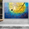 Birds on Tree Painting Print Tempered Glass Wall Art 100% Made in Australia Ready to Hang - Image 2