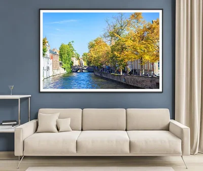 Water Of Canal In Town Of Bruges Home Decor Premium Quality Poster Print Choose Your Sizes