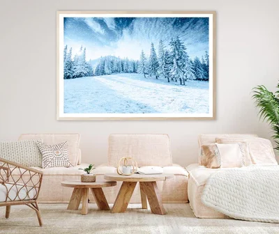 Winter Tree In Snow Home Decor Premium Quality Poster Print Choose Your Sizes