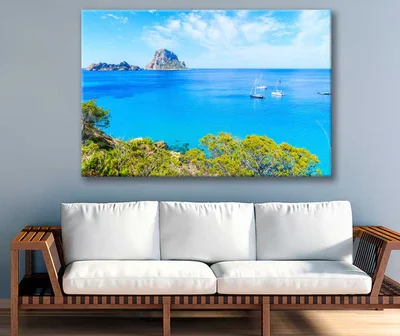Bella Home Island in Mediterranean Sea Spain Print Canvas Ready to hang