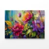 Oil Painting of Beautiful Flowers and Leaves Acrylic Glass Print Tempered Glass Wall Art 100% Made in Australia Ready to Hang - Image 4