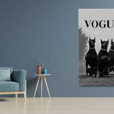 Bella Home Group Of Doberman Dogs Print Canvas Ready to hang