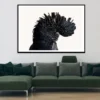 Black Cockatoo Bird Closeup View Photograph Home Decor Premium Quality Poster Print Choose Your Sizes