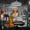 Dogs Playing Cards Decor Premium Quality Poster Print Choose Your Sizes - Image 4