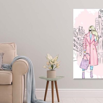 Lady With Elegant Fashion Store Print 100% Australian Made