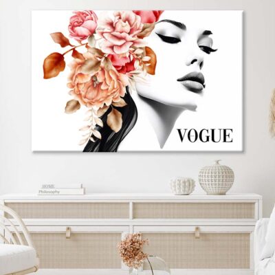 Vogue Girl With Flowers In Head 100% Australian Made