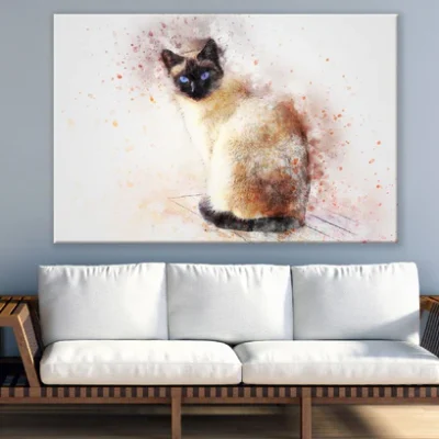 Cat Abstract Design Print 100% Australian Made