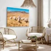 Bella Home Lamas & Eating Grass Print Canvas Ready to hang - Image 2