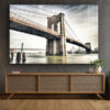 City Street Cloudy Sky Print Tempered Glass Wall Art 100% Made in Australia Ready to Hang - Image 2