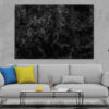 Black Silver Fluid Abstract Design Print 100% Australian Made