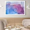 Blue Purple & Gold Lines Abstract Design Home Decor Premium Quality Poster Print Choose Your Sizes - Image 2