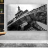 Eiffel Tower B&W View Print Tempered Glass Wall Art 100% Made in Australia Ready to Hang - Image 2