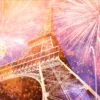 Fireworks In the Sky Over the Eiffel Tower Acrylic Glass Print Tempered Glass Wall Art 100% Made in Australia Ready to Hang - Image 4