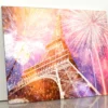 Fireworks In the Sky Over the Eiffel Tower Acrylic Glass Print Tempered Glass Wall Art 100% Made in Australia Ready to Hang - Image 3