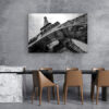 Eiffel Tower B&W View Print Tempered Glass Wall Art 100% Made in Australia Ready to Hang - Image 3