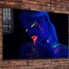 Neon Woman Abstract Print Tempered Glass Wall Art 100% Made in Australia Ready to Hang