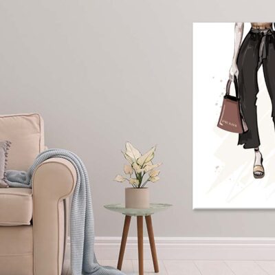Stylish Brown Slippers with Elegant Handbag Print 100% Australian Made