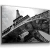Eiffel Tower B&W View Print Tempered Glass Wall Art 100% Made in Australia Ready to Hang - Image 4