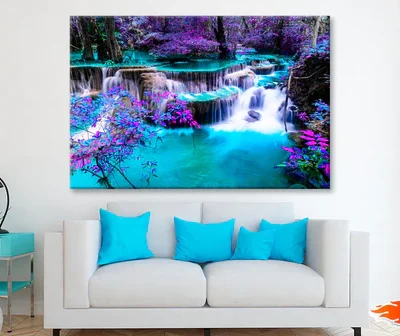 Colorful Autumn Forest at Kanchanaburi, Thailand Wall Art Decor 100% Australian Made