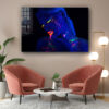 Neon Woman Abstract Print Tempered Glass Wall Art 100% Made in Australia Ready to Hang - Image 3