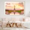 View Of the Eiffel Tower from The Reflecting Pool Home Decor Premium Quality Poster Print Choose Your Sizes