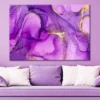 Purple And Gold Stone Marble Texture Print 100% Australian Made - Image 2