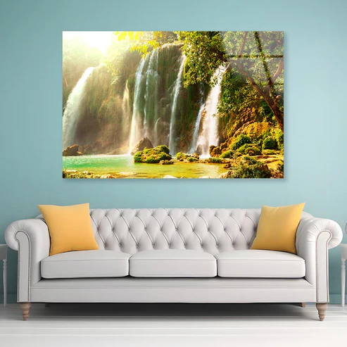 Ban Gioc – Detian Waterfall in Vietnam Acrylic Glass Print Tempered Glass Wall Art 100% Made in Australia Ready to Hang