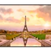 View Of the Eiffel Tower from The Reflecting Pool Home Decor Premium Quality Poster Print Choose Your Sizes - Image 3