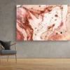 Pink Beige Abstract Print Tempered Glass Wall Art 100% Made in Australia Ready to Hang - Image 3