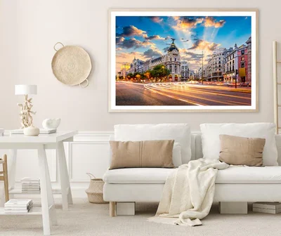 Madrid, Spain Cityscape Home Decor Premium Quality Poster Print Choose Your Sizes