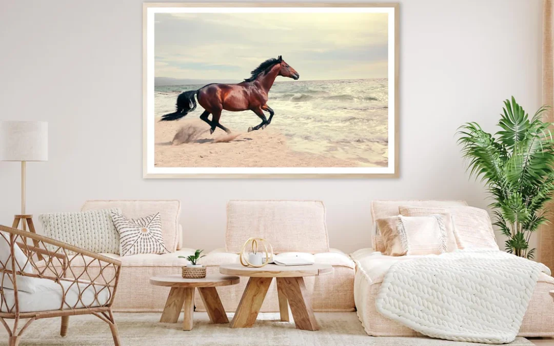 Wonderful Marine & Running Horse Home Decor Premium Quality Poster Print Choose Your Sizes