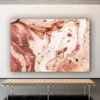Pink Beige Abstract Print Tempered Glass Wall Art 100% Made in Australia Ready to Hang - Image 2