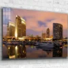 City View on The Beach Print Tempered Glass Wall Art 100% Made in Australia Ready to Hang
