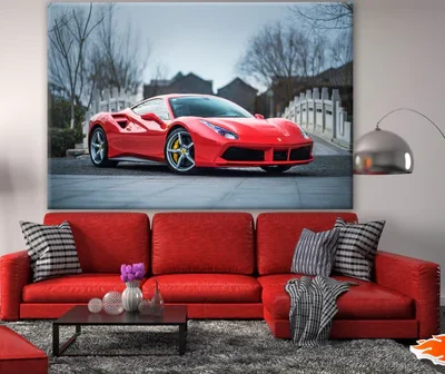 Red Ferrari Car Photograph Print 100% Australian Made